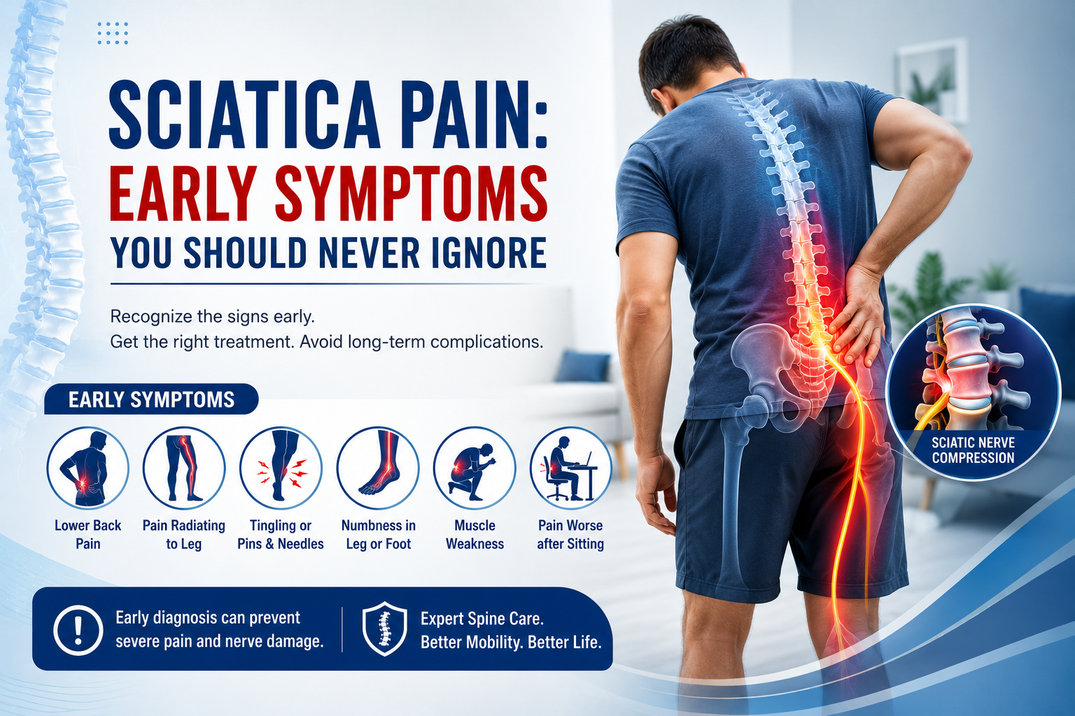 Early Symptoms of Sciatica Pain