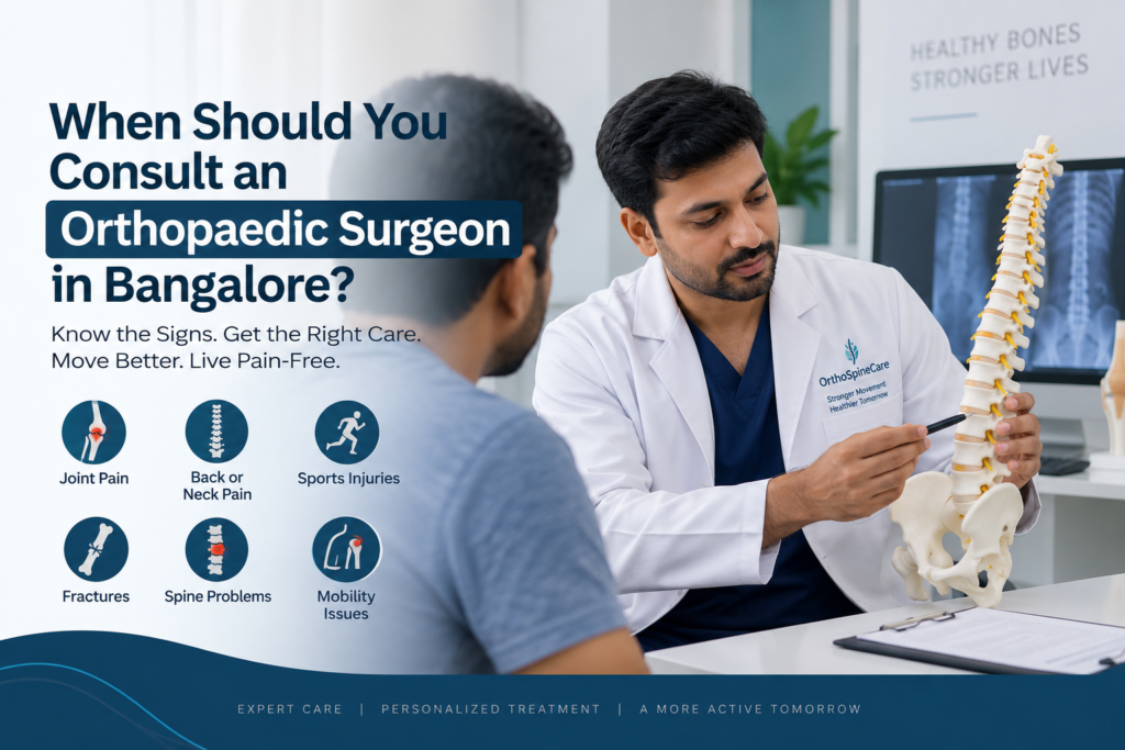 Orthopaedic Surgeon in Bangalore